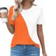 thumbnail image 2 of Tops Cortos para las Mujeres Cuello en V de Moda Casual Manga Corta Primavera Verano Top, Tops de Baile para las Mujeres, 2 of 4