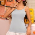 thumbnail image 2 of JULMCOMO Tank Tops for Women Scoop Neck Spaghetti Strap Slim Fit Comfy Camisole Tops Sleeveless Summer Casual Camisoles White XL, 2 of 5