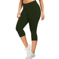 thumbnail image 2 of vigerkar Plus Size Leggings for Women, High Waisted Tummy Control Buttery Super Soft Yoga Pants for Workout Green, 2XL, 2 of 7