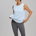 thumbnail image 6 of Workout Tops for Women Sleeveless Athletic Tank Tops UPF 50+ Running Tanks with Side Slits Loose Fit Gym Yoga Shirt, 6 of 9