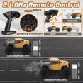 thumbnail image 3 of AUOSHI RC Cars 1:16 High Speed Remote Control Truck, 4WD All Terrain Off Road RC Truck 35+MPH with LED Lights, 2 Batteries for Kids and Adults Toy Gifts, 3 of 10
