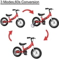 thumbnail image 2 of OHIIK Balance Bike 2 in 1 for Kids 2-7 Years Old,Balance to Pedals Bike,12 14 16 inch Kids Bike,with Pedal kit,Training Wheels,Brakes, 2 of 9