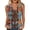 Light Blue-12, variant on Perfectbot Women's Summer Sleeveless Blouse - Floral Print V-Neck Tank Top, Business Casual Wear