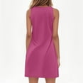 thumbnail image 7 of GXIPO Sun Dresses for Women 2025 Vacation Summer Casual Sleeveless Tank Dress Beach Cover Ups Trendy Midi Sundress Hot Pink 3XL, 7 of 7