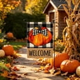 thumbnail image 2 of DefiDgd 12x18inch Bow Pumpkin Pattern Garden Flag,Double Sided Fall Yard Banner Decorative Flag for Thanksgiving Lawn Porch Patio Outdoor Garden Holiday Home Decoration(E), 2 of 6