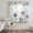 White, Blue, Teal, variant on Colorful Hydrangea Sheer Curtains 72 Inch Length 2 Panels Set, Country Butterflies Wildflowers Plant Voile Window Treatment Rod Pocket Curtains Sheers for Bedroom/Living Room/Kitchen 52"x72"x2