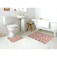 thumbnail image 4 of Honeii Fruit Pattern Bathroom Anti-Skid Pad Bathroom Mat Vintage Seamless Pattern Not-Slip Toilet Rug Set, 4 of 6