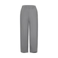 thumbnail image 5 of Women's plus Yoga Pants Short Pants Women plus Petite Casual Summer Elastic High Waist Linen Pants Womens plus Sweat Suits Straight Leg Wide Leg Cropped Pants plus Jean Leggings x Women plus Petit, 5 of 7
