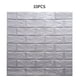 thumbnail image 1 of Papel tapiz 3D Etiqueta de pared de ladrillo Espuma TV Calcomanía de fondo Autoadhesivo Etiqueta adhesiva, 10 piezas, Plata Methold HA002452-15, 1 of 6