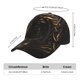 thumbnail image 2 of Balery Black And Gold Fire Dragon Gorra de béisbol de tamaño ajustable para correr, entrenar y actividades al aire libre. Gorra de papá para todas las estaciones., 2 of 6