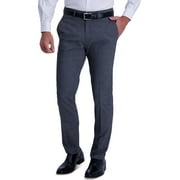 KENNETH COLE REACTION - Men's Stretch Heather Glen Plaid Slim Fit Flat Front Dress Pant