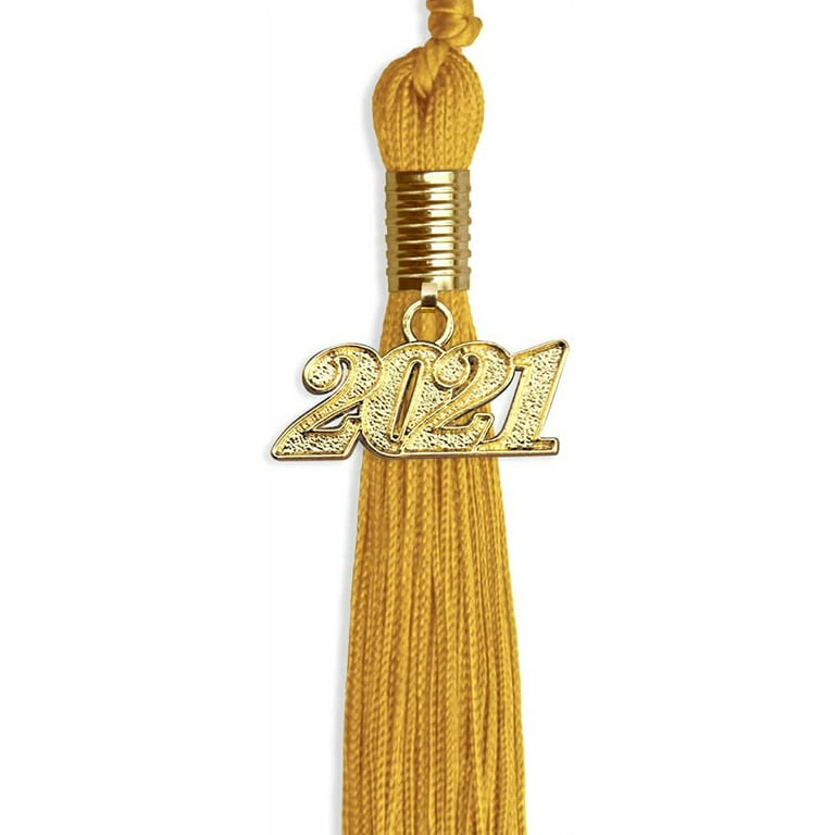 Endea Graduation Single Color Tassel with Gold Date Drop (Antique Gold,  2024) 
