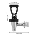 thumbnail image 2 of HOMEMAXS 2pcs Beverage Dispenser Spigot And Water Jug Dispenser Spout Replacement For Milk Tea Bucket And Coffee Machine Hot Cold Water Faucet, 2 of 8
