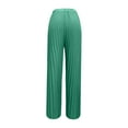 thumbnail image 3 of Daznico Womens Pants,Women's Wide Leg Palazzo Pleated Pants High Waisted Flowy Loose Dressy Casual Long Trousers,Womens Trousers,Size:S, 3 of 4
