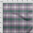 thumbnail image 2 of oneOone Cotton Silk Olive Green Fabric Check Dress Material Fabric Print Fabric By The Yard 42 Inch Wide, 2 of 4