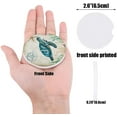 thumbnail image 2 of RYLABLUE Ocean Theme Sea Turtle Vintage Set of 4 Car Coaster for Drinks, Absorbent Ceramic Stone Coasters Cup Mat with Cork Base for Home Kitchen Room Coffee Table Bar Decor, 2 of 5