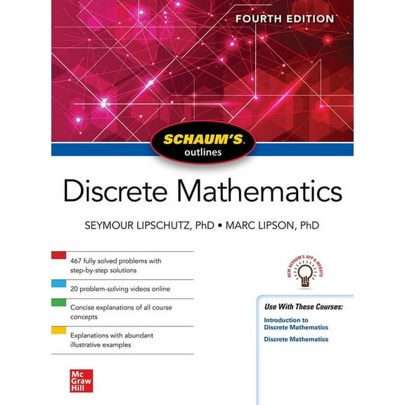 Schaum's Outline of Discrete Mathematics, Fourth Edition, (Paperback)