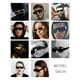 thumbnail image 3 of Gafas de sol Hanj Rectangle 90s Vintage para hombre y mujer, color negro, 3 of 8