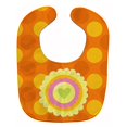 thumbnail image 1 of "Treasures Polkadot Heart Flower Naranja Bebé Babero, Naranja, Grande" Caroline's Treasures BB9051BIB, 1 of 1
