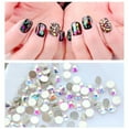 thumbnail image 4 of Lubelski Flat Back Nail Art Rhinestones Glitter Diamond Shape 3D Tips DIY Sticker Decor, 4 of 7