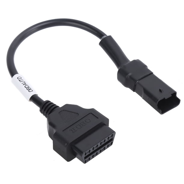 Conector de diagnóstico, cable de diagnóstico OBD de 4 pines, cable OBD, herramienta de diagnóstico de motocicleta, muy recomendable
