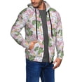 thumbnail image 2 of Naloa Lilies Flowers Men’s Hoodies, Zip up Hoodie, Sweatshirts,Hoodies for Men Sizes S-3XL-X-Large, 2 of 5