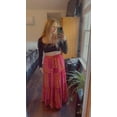 thumbnail image 5 of Women's casual high waist tie printed long maxi skirt,, 5 of 11