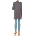 thumbnail image 3 of Women's Casual Open Front Long Sleeves Loose Fit Side Pockets Cardigan, 3 of 6