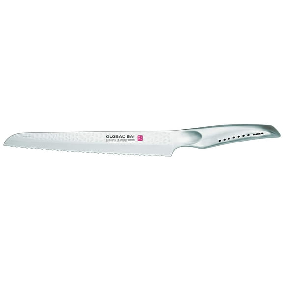 Global SAI-05, SAI Bread Knife, 9", Stainless Steel