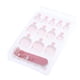 thumbnail image 5 of 24x Uñas Postizas , Cubierta Francesa, Uñas Pies, Decoración para Decoración de Uñas - -4054 4054 Yinane Etiqueta engomada del dedo del pie del dedo del pie, 5 of 6