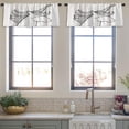 thumbnail image 3 of LALILO Kitchen Curtain Valance Unicorn Magical Animal Artwork Rod Pocket Window Curtain 52"x 18" Set of 2, 3 of 5