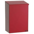 Top Load Mail Box QualArc ALX-100-BK Allux 100 Galvanized Steel Wall Mounted Top Load ...