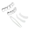 thumbnail image 3 of Unique Bargains 1 Set Fake Grills Hip Hop Teeth Grillz Silver Tone, 3 of 6