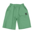 thumbnail image 5 of Yindaity Kids Basketball Shorts Boys Boys' Coastline Pull-on Chino Shorts(Green,5-6 Years), 5 of 7