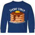 thumbnail image 3 of Inktastic Short Stack Cute Pancake Breakfast Long Sleeve Youth T-Shirt, 3 of 5