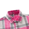 thumbnail image 4 of CSCHome Toddler Kids Unisex Plaid Shirt,Fall&winter Warm Cotton Shirt Long Sleeve Button down Coat for Kids 6M-9Y, 4 of 6