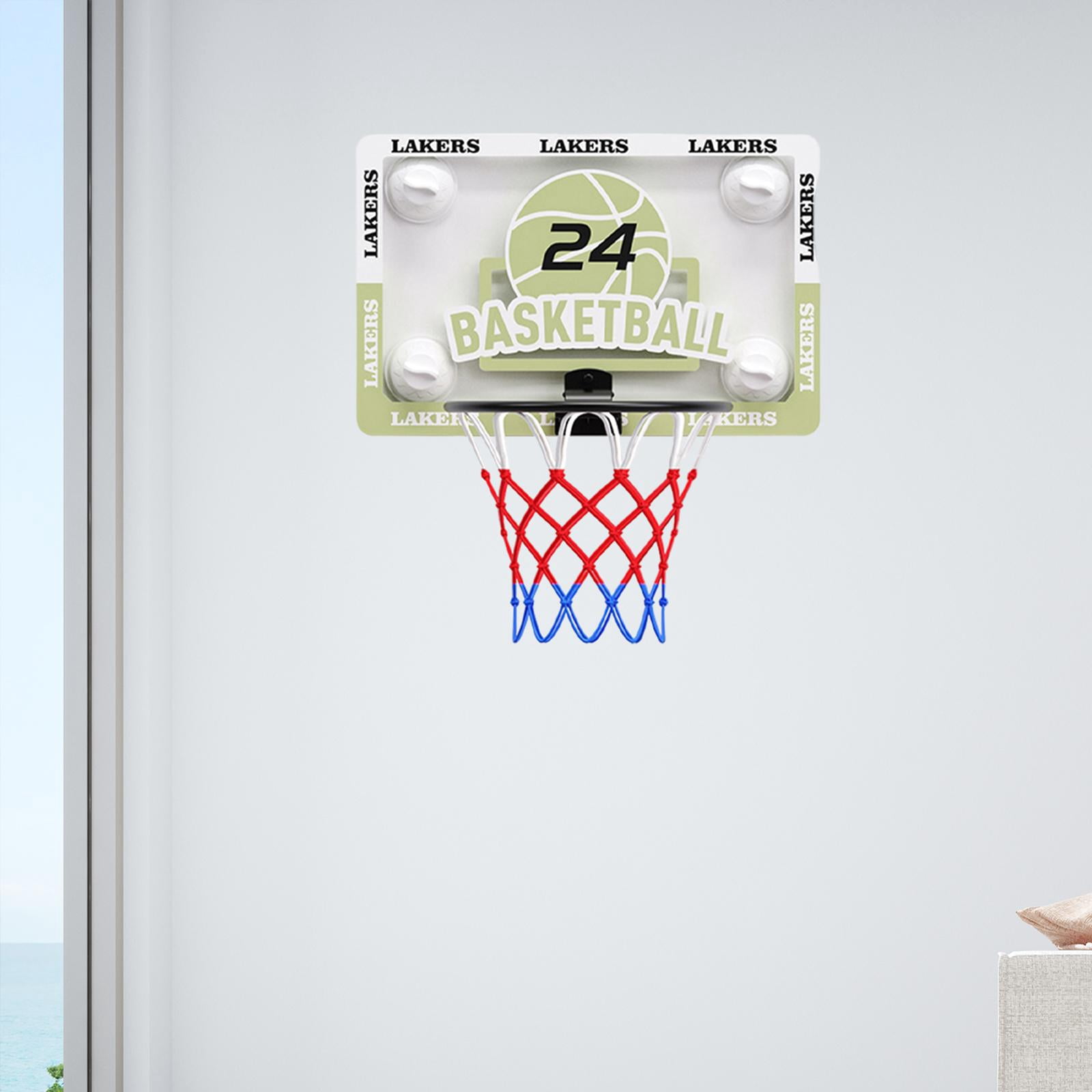 funtasica Basketball Hoop Suction Cup Foldable Easy Installation Backboard Games Wall Mounted for Outdoor Birthday Backyard Family Door Adults