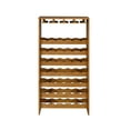 thumbnail image 2 of ACME Hanzi Wood 35-Bottle Wine Cabinet with Stemware Rack in Oak, 2 of 3