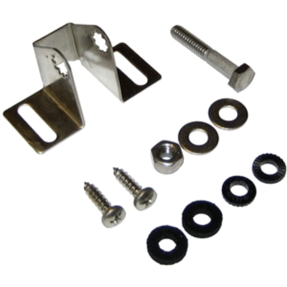 3" Black and Silver Skimmer Transducer Mounting Kit