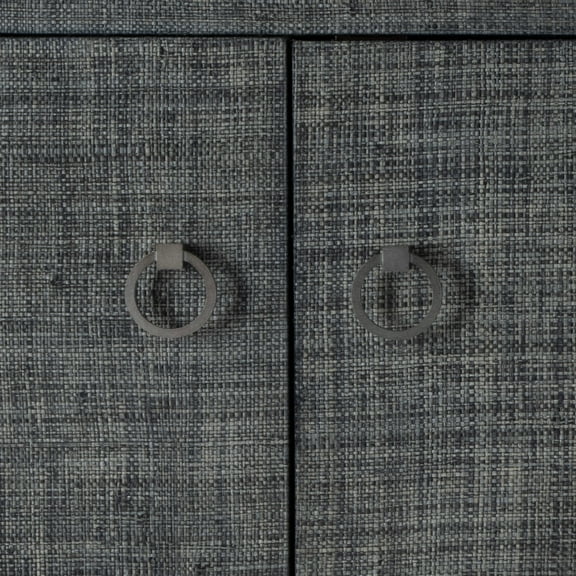 Butler Specialty Company Bar Harbor Raffia 4 Door 70" Sideboard - Charcoal