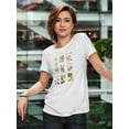 thumbnail image 2 of Antique Floral Grid Ii T-Shirt Women -Vision Studio Designs, Female 5X-Large, 2 of 4