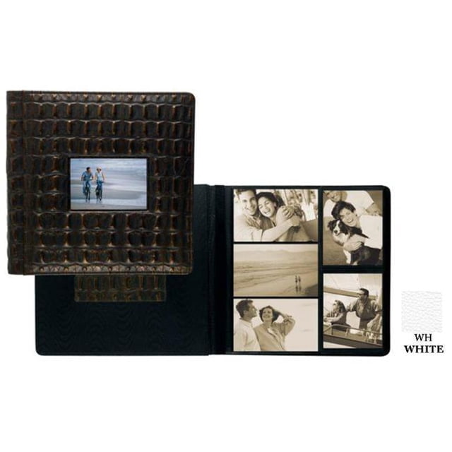 Raika WH 113-F WHITE Frame Front Single Page Photo Album - White