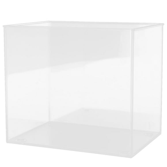 SEWACC Transparent Plastic Mini Aquarium for Home Use Ideal for Betta Fish Plants and Turtles 1.5 Gallon