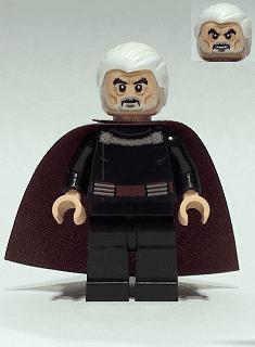 132 Lego Figur Minifig Star Wars Count Dooku 75017 