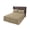 Beige, variant on Sage Green Bed Skirt Queen Size 18 Inch Drop, Farmhouse Burlap Solid Green Color Modern Linen Texture Wrap Around Bed Skirts Set - 1 Bed Sheet & 2 Pillowcase(30"x20"), Dust Ruffle Bedding Sets