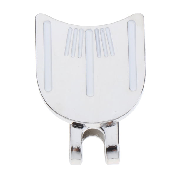 Marcador magnético de pelota de golf con clip para sombrero, herramienta para cortar divots, regalo para hombres, mujeres y niños golfistas. Linea blanca