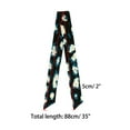 thumbnail image 2 of INSPIRE CHIC Skinny Scarf Womens Thin Long Neckscarf Fashion Leopard Print Hairband Waistband Bag Handle Accessory Blue 88x5cm/35x2", 2 of 5