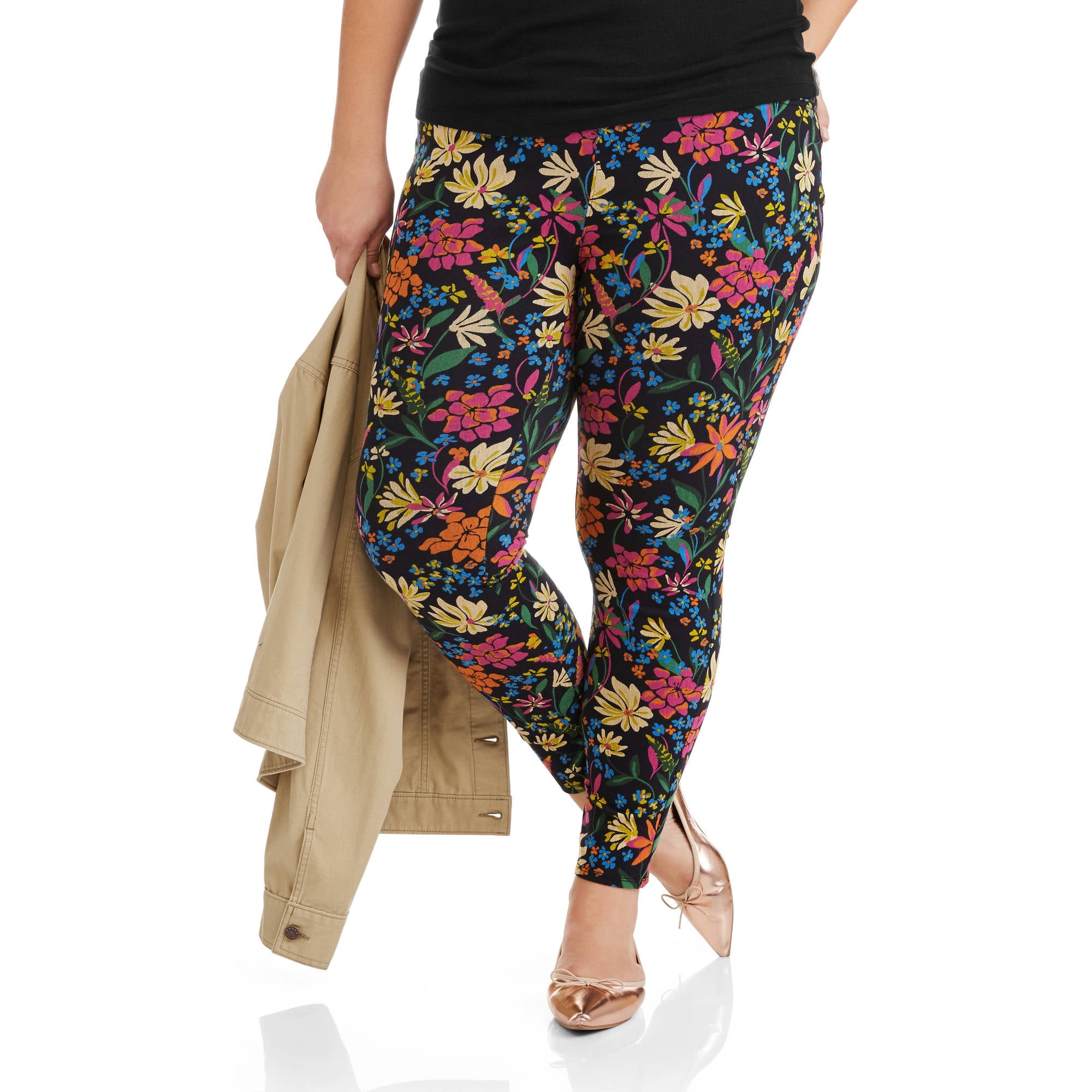 khaki jeggings walmart