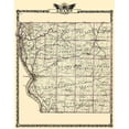 thumbnail image 3 of Warner 20x24 Black Modern Framed Museum Art Print Titled - Adams Illinois Landowner - Warner 1870, 3 of 5