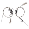 thumbnail image 1 of 2pcs Picture Rail Hanging System Professional Adjustable Picture Hanging Wire Kit for Exhibition Art Gallery 1 Meter/3.28ft, 1 of 5